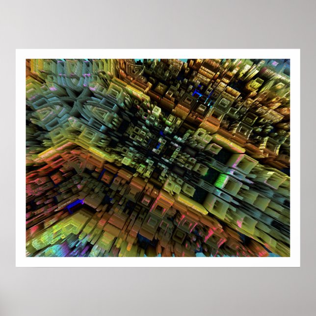Poster Cidade Fractal (Frente)
