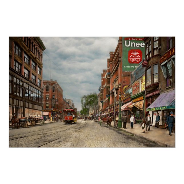 Póster Cidade - Lowell MA - Uma empresa muito boa 1908 (Frente)