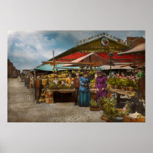 Poster Cidade - mercado de Lexington, Baltimore, Maryland