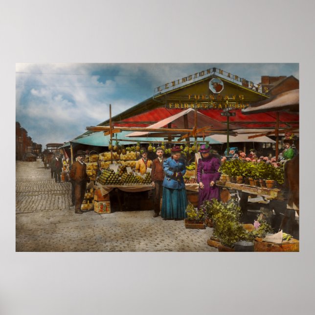 Poster Cidade - Mercado Lexington, Baltimore, Maryland 18 (Frente)