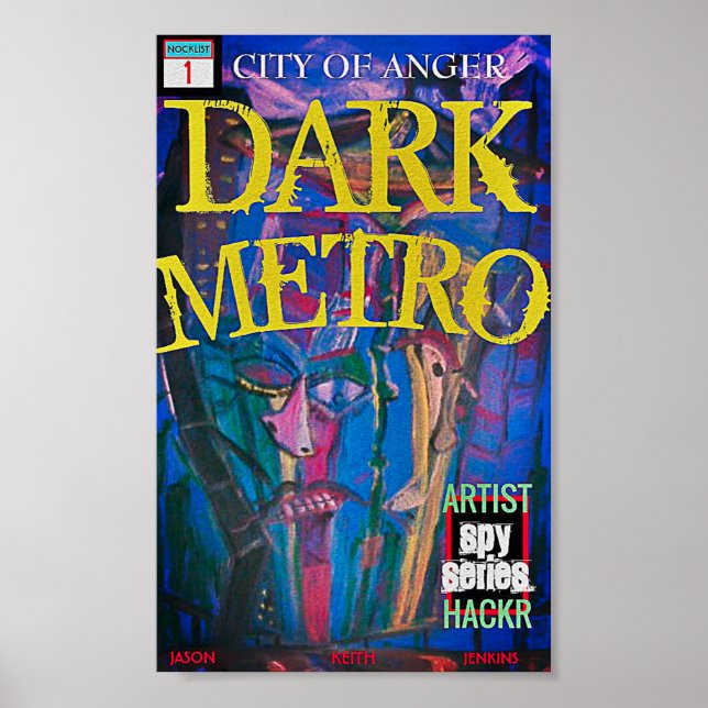 POSTER CIDADE METRO ESCURA DE RAIVA (Frente)