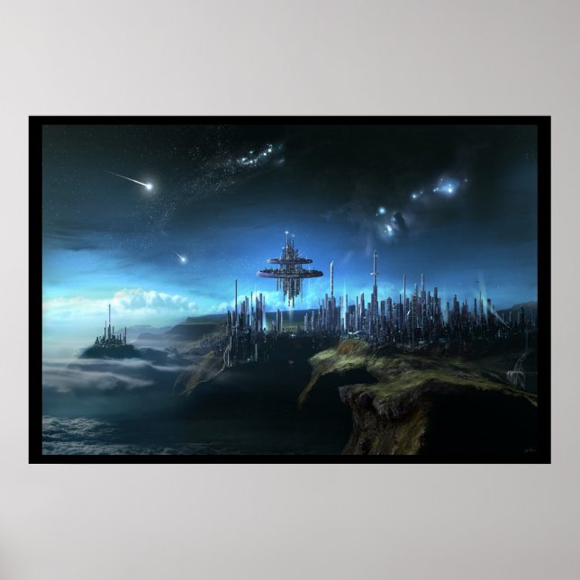 Póster Cidade Nas Nuvens (Frente)