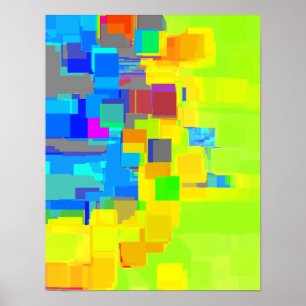 Poster "Cidade no Céu" Arte Geométrica