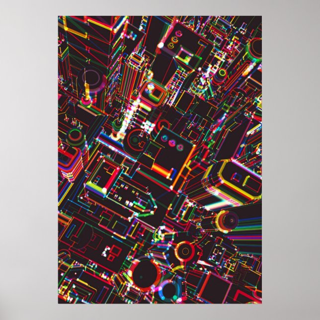 Poster cidade noturna (Frente)