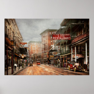 Poster Cidade - Nova Orleães - um olhar na avenida 1910