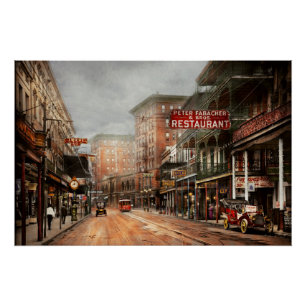 Póster Cidade - Nova Orleans - Uma vista da St Charles Av