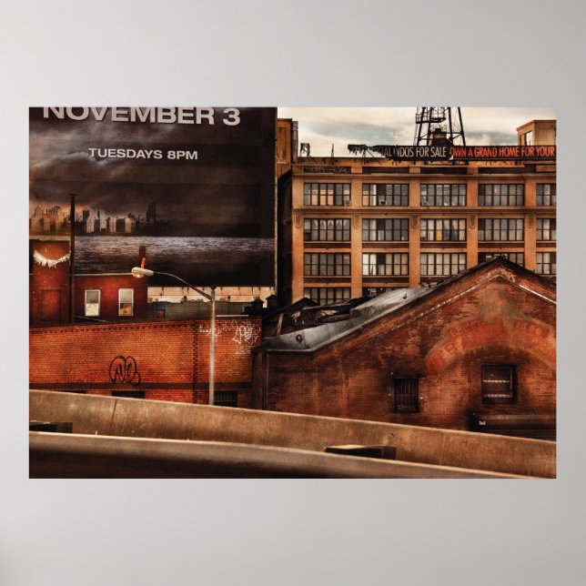 Póster Cidade - NY - NY Histórico (Frente)