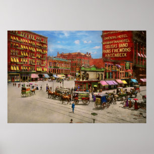 Poster Cidade - NY - O futuro local do Flatiron 1890