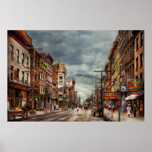 Póster Cidade - NY - O mercado em constante mudança 1906