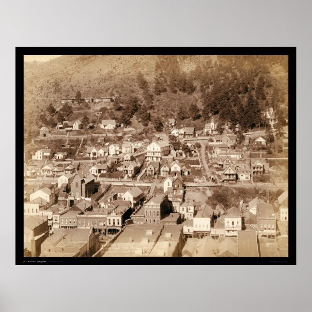 Poster Cidade Pequena de Deadwood SD 1887 (Frente)