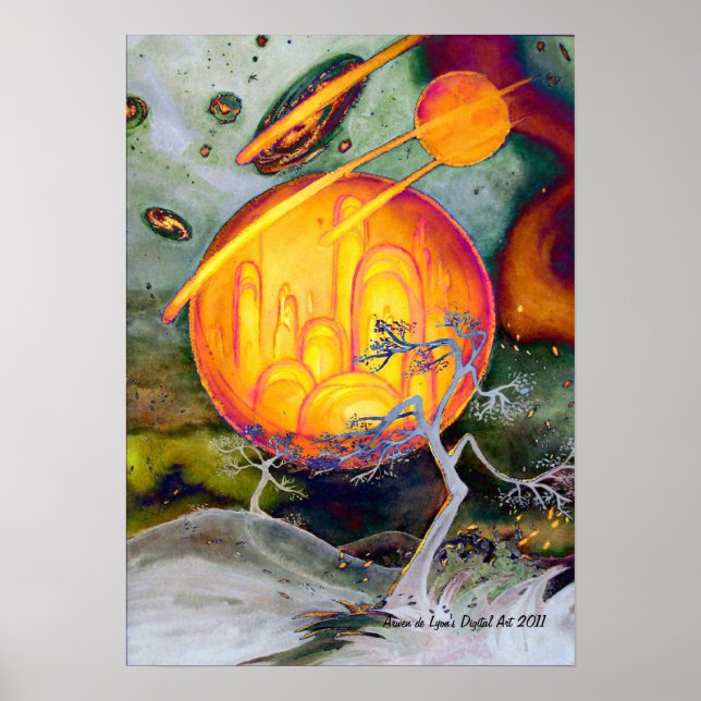 Póster Cidade Phsychedelic (Frente)