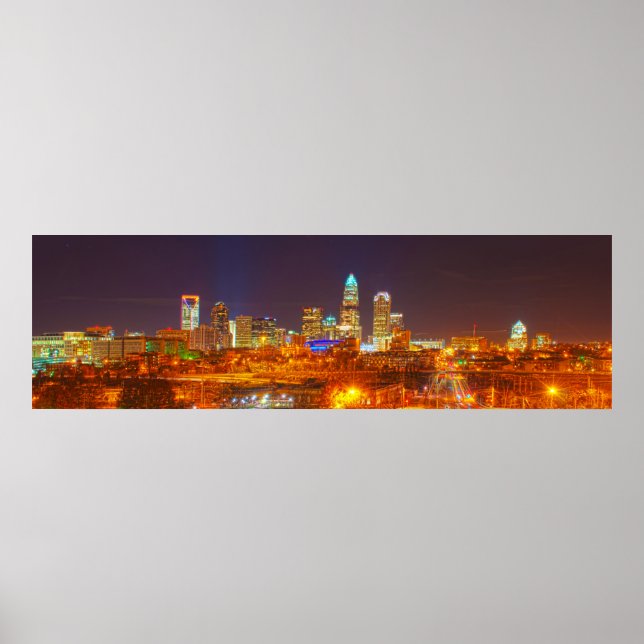 Póster cidade rainha à noite (Frente)