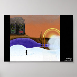 Póster Cidade Scape