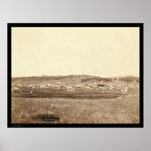 Poster Cidade SD 1891 de Custer