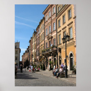 Póster Cidade velha acolhedor em Varsóvia