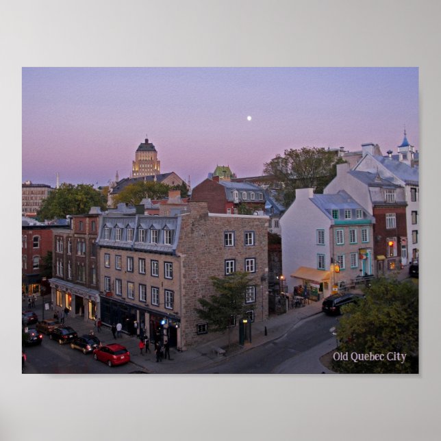 Poster Cidade Velha do Quebec, Design do Quebec (Frente)
