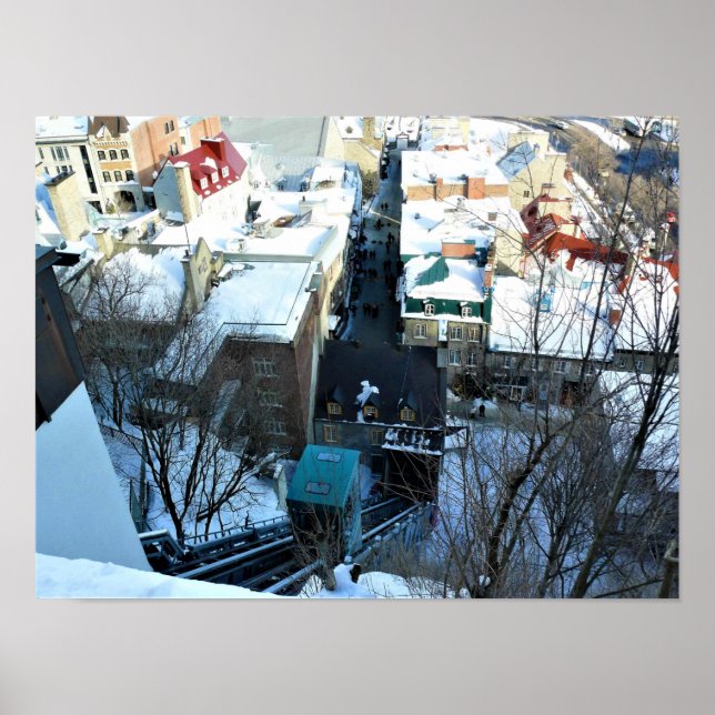 Poster Cidade Velha do Quebec, Quebec, Canadá (Frente)
