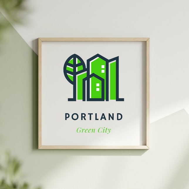 Poster Cidade Verde Sustentável dos EUA, Oregon (Criador carregado)