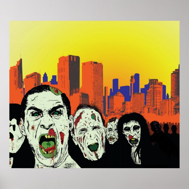 Póster cidade zombie (Frente)