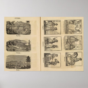 Póster Cidades, trajes