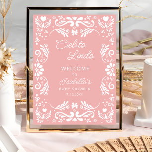 Poster Cielito Lindo Chá de fraldas Mexicano Boas-vindas