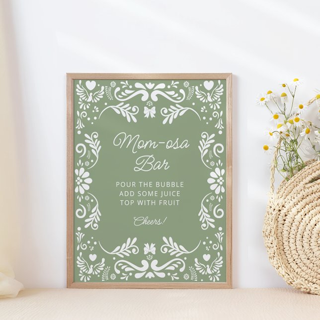 Poster Cielito Lindo Chá de fraldas mexicano Mãe-Bar (Criador carregado)