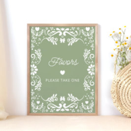 Poster Cielito Lindo Chás de fraldas mexicanos