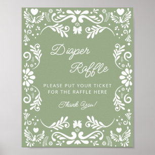 Poster Cielito Lindo Fralda mexicana Raffle