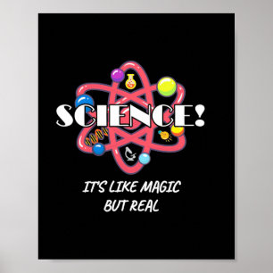 Poster Ciência Da Química De Professores É Magia, Mas Rea