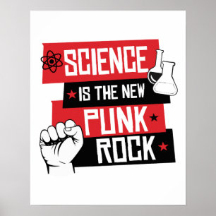 POSTER CIÊNCIA É A NOVA ROCHA DE PUNK