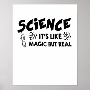 Poster CIÊNCIA é COMO o presente engraçado do CIENTIST
