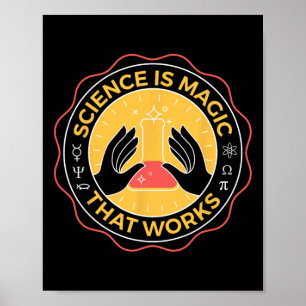 Poster Ciência é magia que funciona com ciência