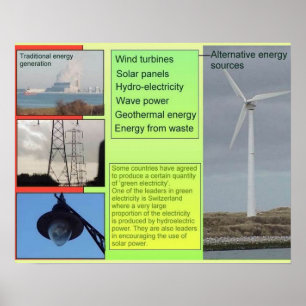 Póster Ciência, fontes de energia alternativas
