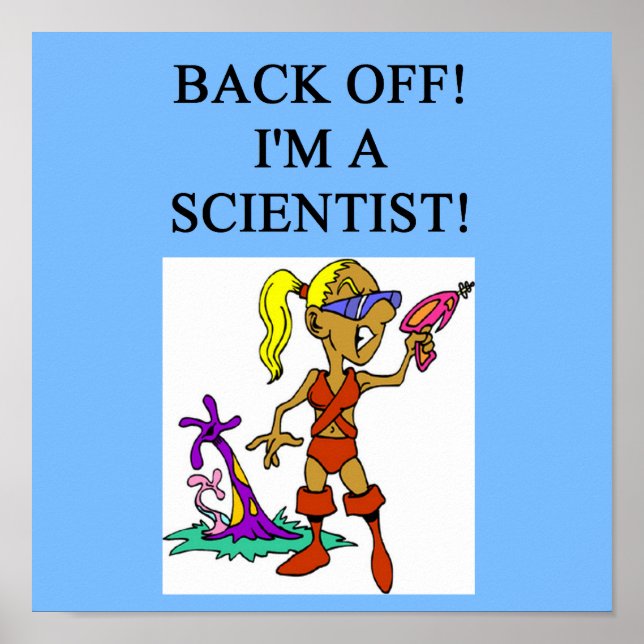 Poster cientista mulher (Frente)