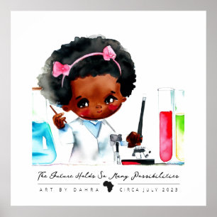 Poster Cientista negro