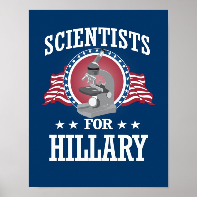 POSTER CIENTISTAS PARA HILLARY (Frente)