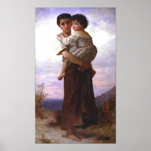 Póster Ciganos Bouguereau-Novos de William-Adolfo