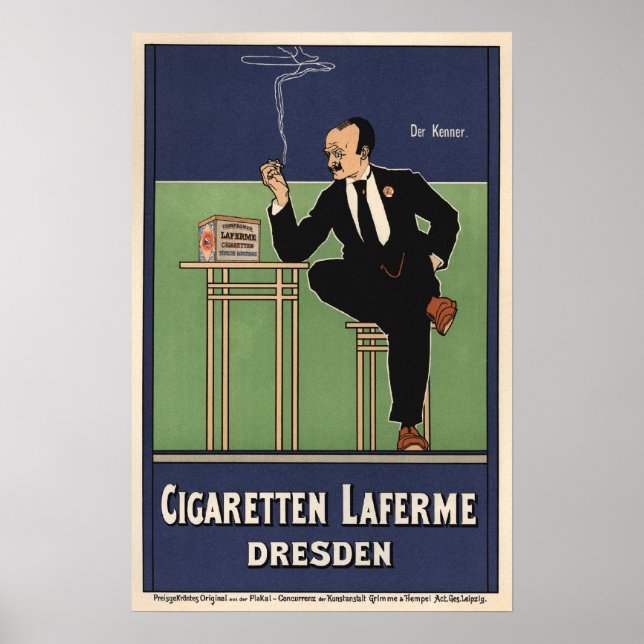 Poster Cigaretten Laferme (Frente)
