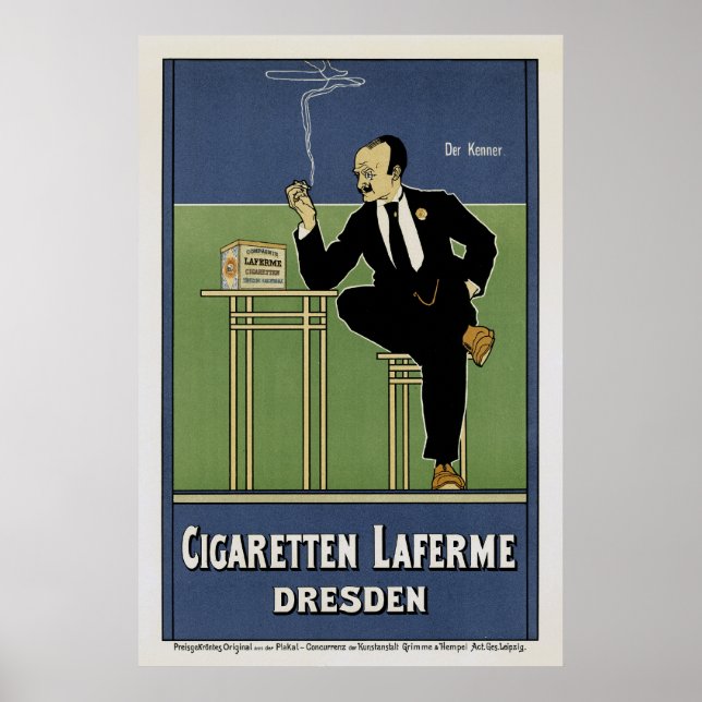 Póster Cigaretten Laferme Dresden (Frente)