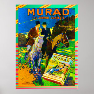 Poster Cigarros 1910 de Murad o cigarro turco