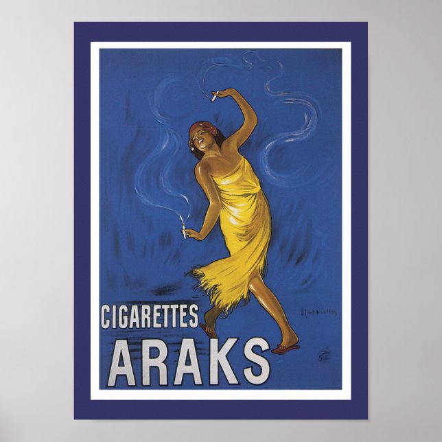 Póster Cigarros Araks Anúncio (Frente)