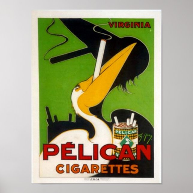 Poster Cigarros Pelicanos (Frente)