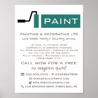 Cilindro de pintura em teares, Painter e decorador