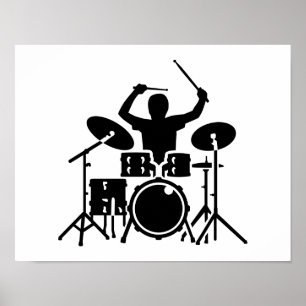 Póster Cilindros do baterista da banda