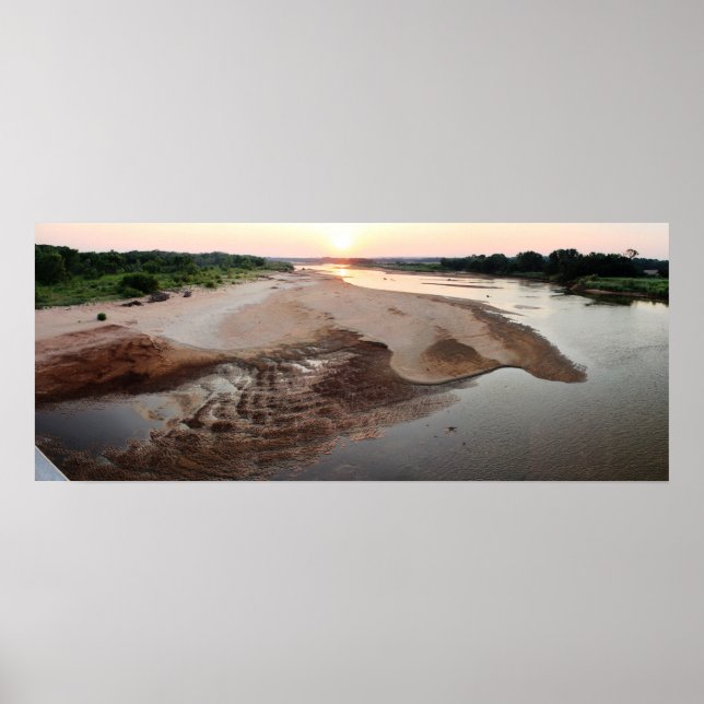 Poster Cimarron River Sunset, junho de 2012 - I (Frente)