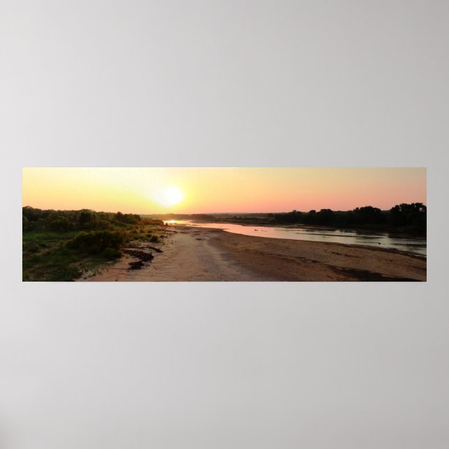 Poster Cimarron River Sunset, junho de 2012 - II (Frente)