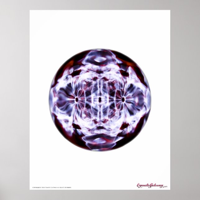 Poster Cimática: som tornado visível (Frente)