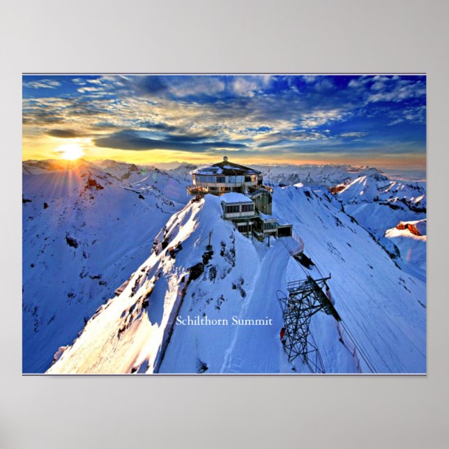 Poster Cimeira de Schilthorn (rotulada) (Frente)