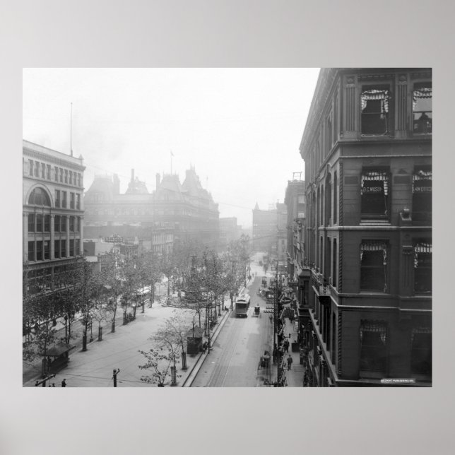 Póster Cincinnati, 1900 (Frente)