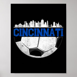Poster Cincinnati Futebol Angustiado Cincy nati